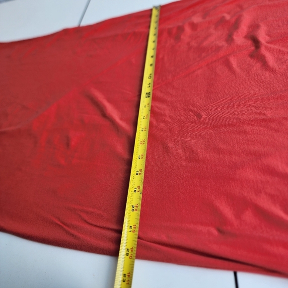 Chicos Orange Tank Shift Dress Stretch Hi-Low Sleveless Round Neck Modest 1 (M) - Picture 10 of 11